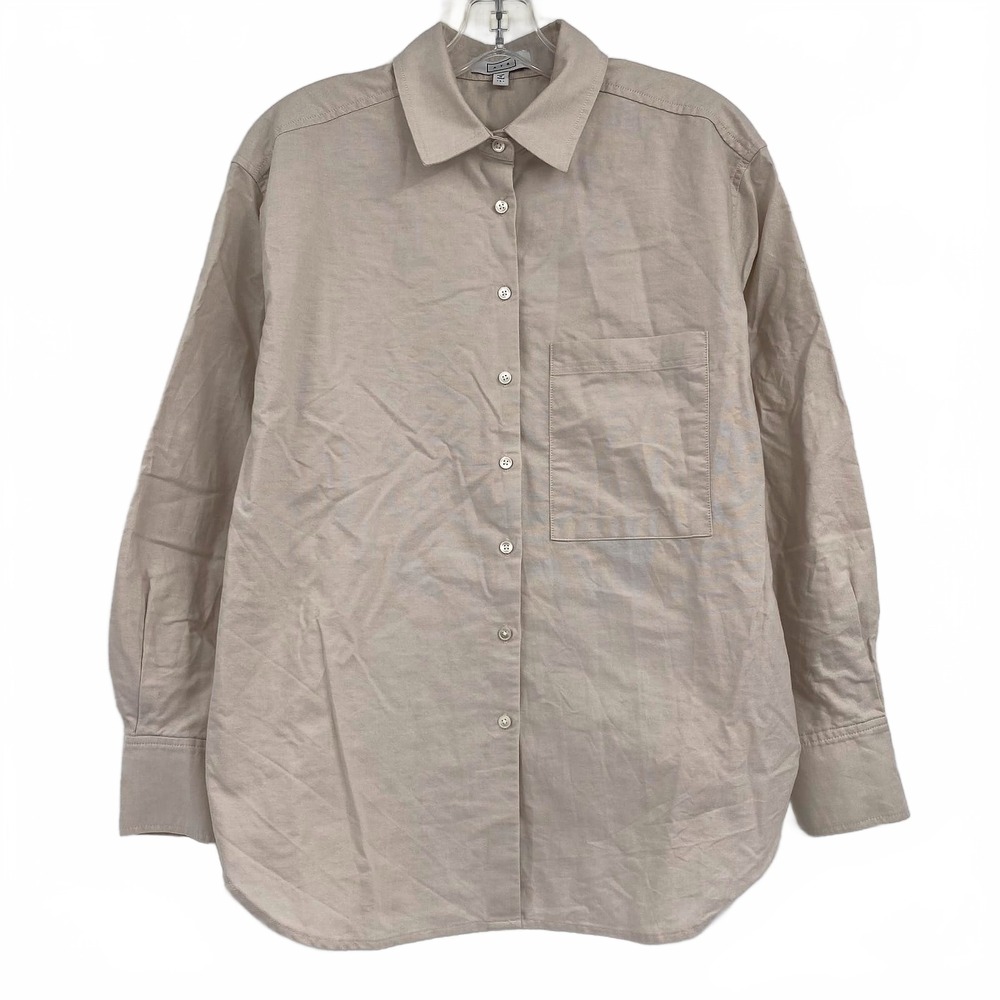AYR Beige Button-Up Shirt | Womens S